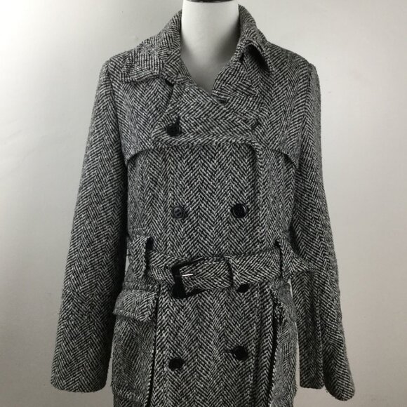 Laundry by Design Recycle Wool Blend Houndstooth Belted Coat 10 - Picture 3 of 9